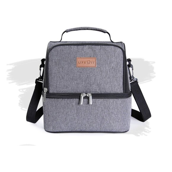 Lifewit Insulated Lunch Bag Dual Section Water-Resist Leakproof Soft Cooler bag - Picture 1 of 14